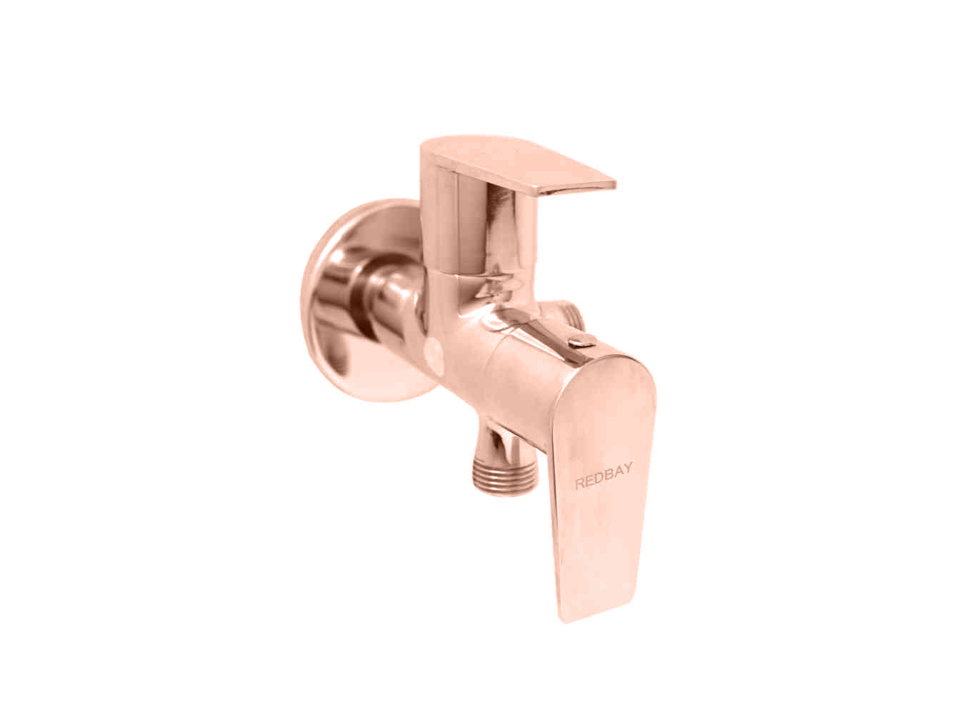 ARCH 2 WAY ANGLE COCK WITH FLANGE (ROSE GOLD)