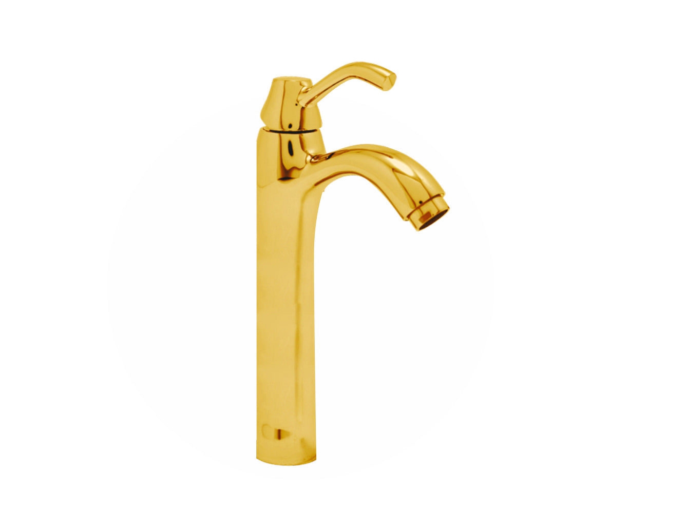 DOM Single Lever Basin Mixer Tall (GOLD)