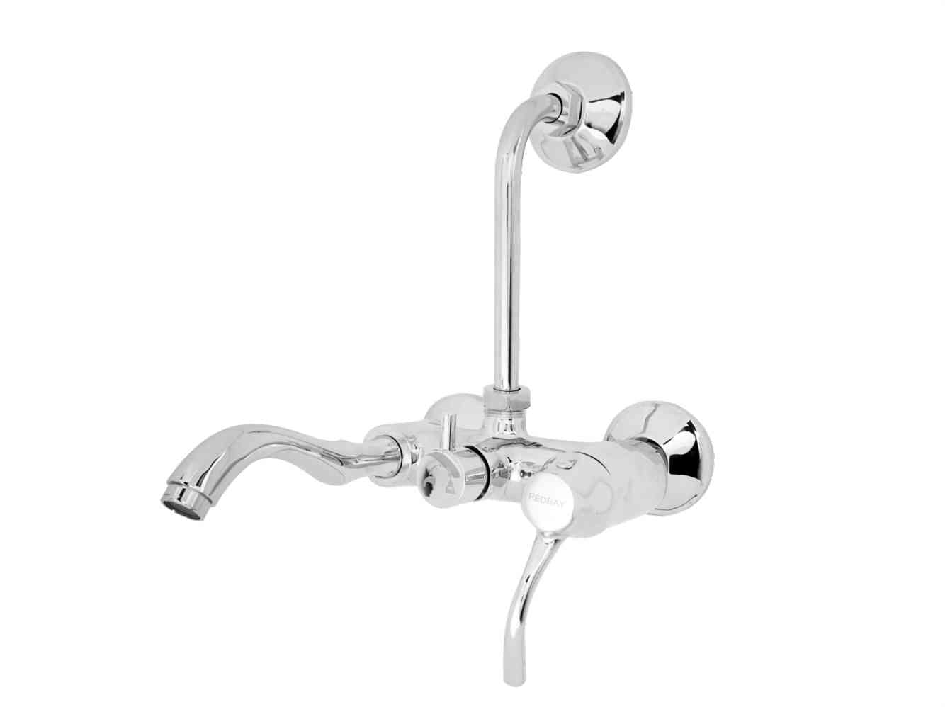 DOM Single Lever Wall Mixer With L Bend