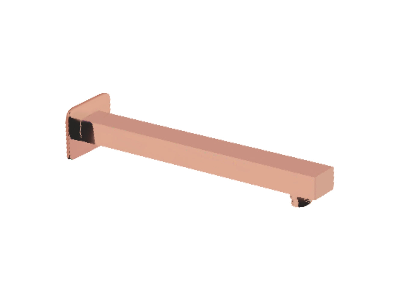 SQUARE SHOWER ARM SS 12" ROSE GOLD