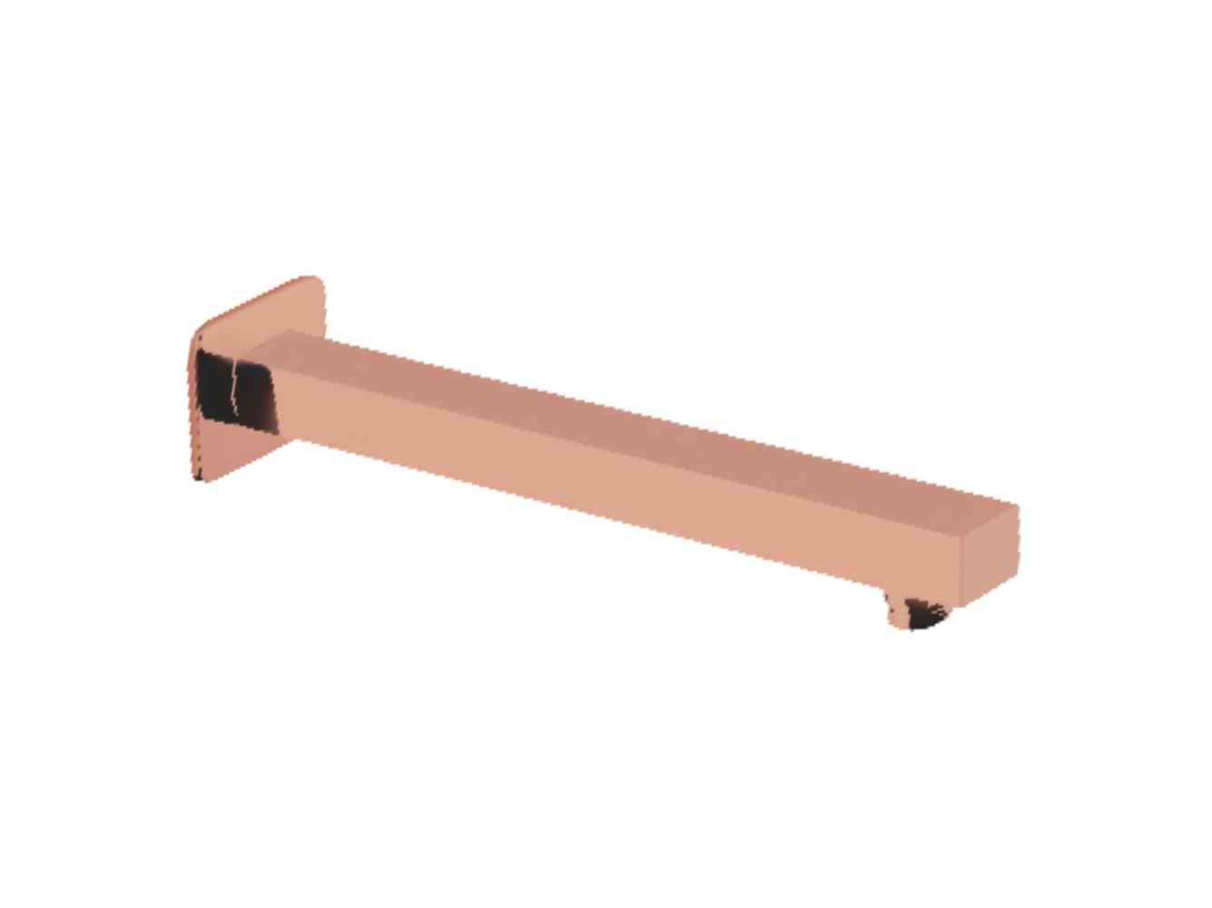 SQUARE SHOWER ARM SS 15" ROSE GOLD