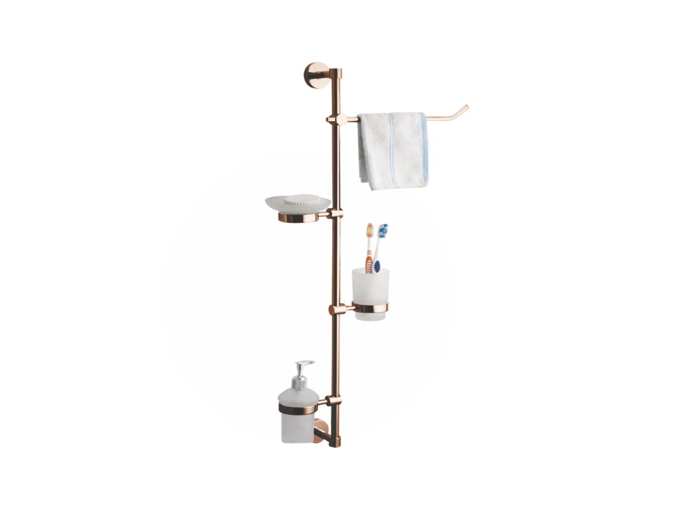 4 IN 1 BATH SET ROSE GOLD