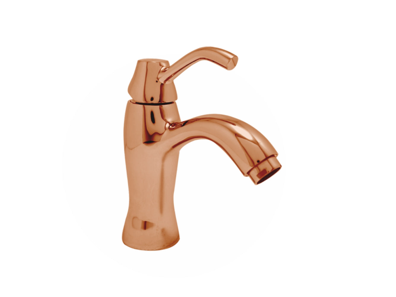 DOM SINGLE LEVER BASIN MIXER (ROSE GOLD)