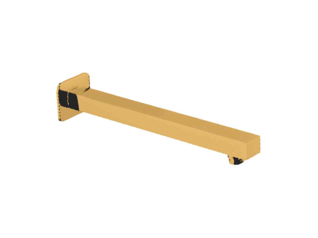 SQUARE SHOWER ARM SS 15" GOLD