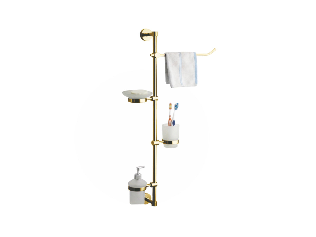 4 IN 1 BATH SET GOLD